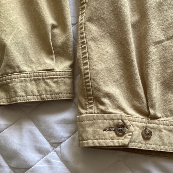 Vintage GAP Canvas Harrington Jacket Men M Tan Boxy Preppy Classic Retro Y2K - Picture 15 of 16